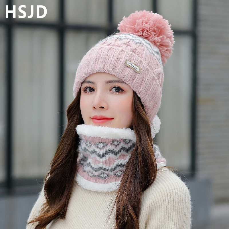 Warm Skullies Beanies Female Cap 