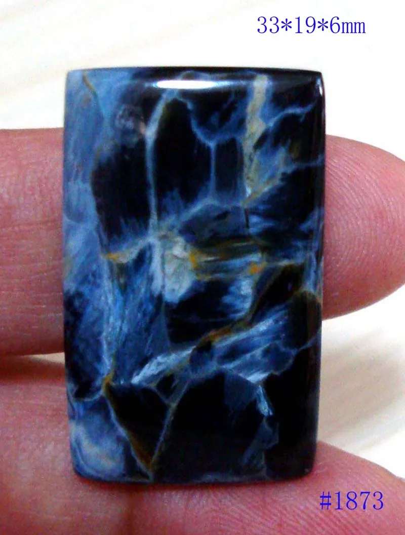 Синий Натуральный Pietersite прямоугольник, Овальный подходит для кулонов женщин и мужчин ювелирные изделия Аксессуары Свадебные вечеринки подарок - Цвет: Синий