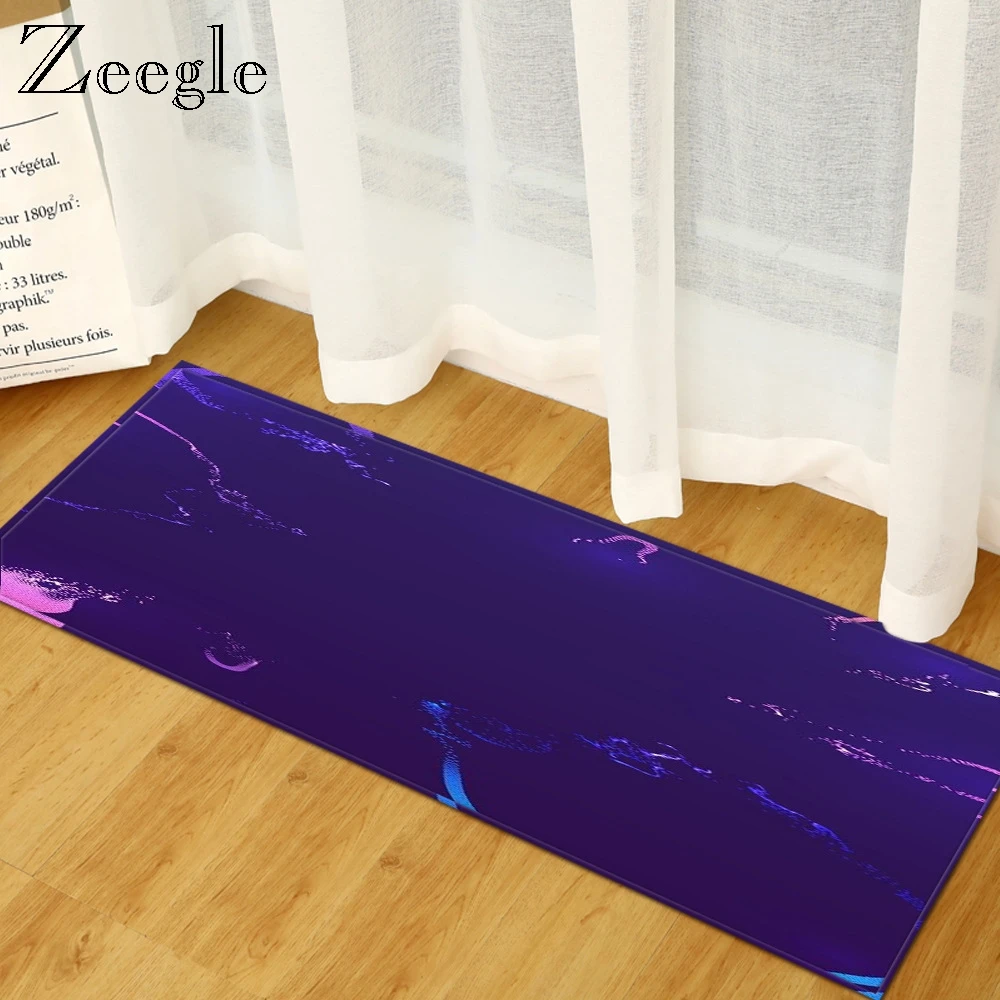 Zeegle Non-Slip Кухня ковер для гостиной коврик в ванную дома ковер в холл прикроватные мягкий коврик для ног современные для коридора область