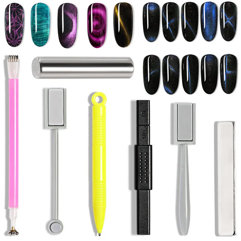 Magnetic Stick Dual-Ended Magnet 3D Cat Eye UV Gel Polish Nail Art Tools