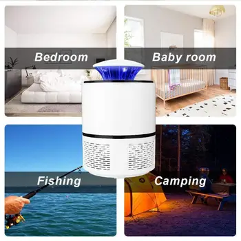 

Electric Anti Mosquito Lamp Usb Powered Uv Led Light Bug Photocatalyst Fly Anti Mosquito Home For Indoor Lamp Dispeller U1J5