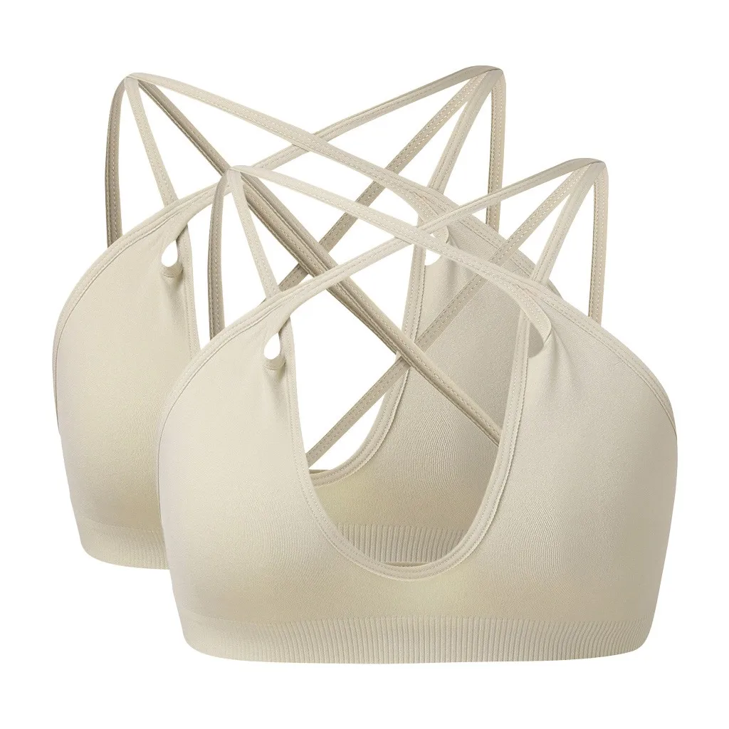 2PC Beige JAYCOSIN одежда для женщин, модный цельный Одноцветный бюстгальтер, интимный высокоэластичный Универсальный бюстгальтер для груди, подарок для женщин 1210 - Цвет: 2PC Beige