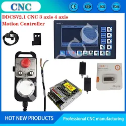 3/4 eixo ddcsv2.1 offline cnc kit sistema de controle movimento parada emergência volante eletrônico mpg dc75w24v