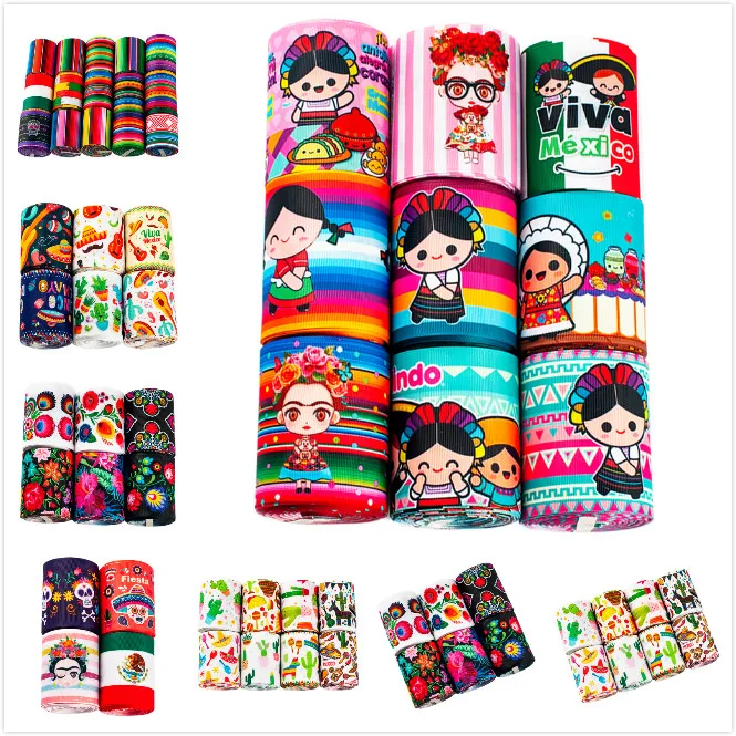 75 мм смешанный стиль Grosgrain лента DIY Свадебная Упаковка бант для волос Декор