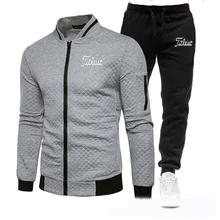 Merk Trainingspak Mannen Rits Jas Joggingbroek Fitness Gym Trainingspakken Heren Set Katoen Sport Past 2 Stuk Set Jogging Train