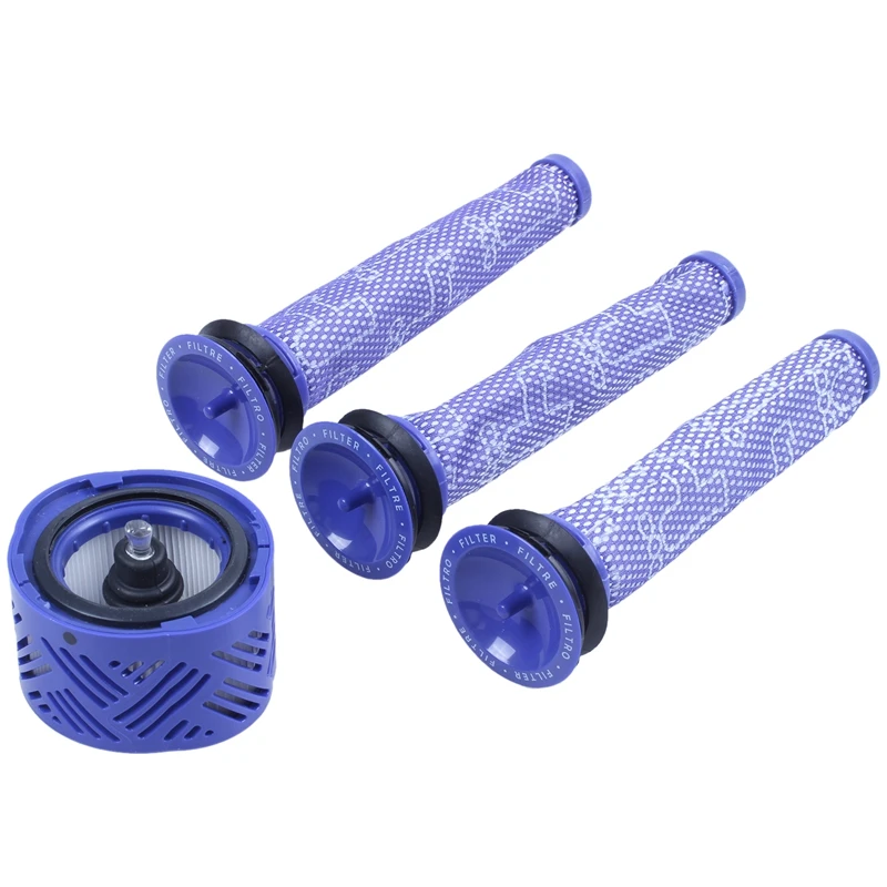 4 упаковки совместимы с Dyson V7 V8 животным и абсолютным беспроводным вакуумом, для Dyson Замена Hepa предфильтр часть 965661-01, Pos
