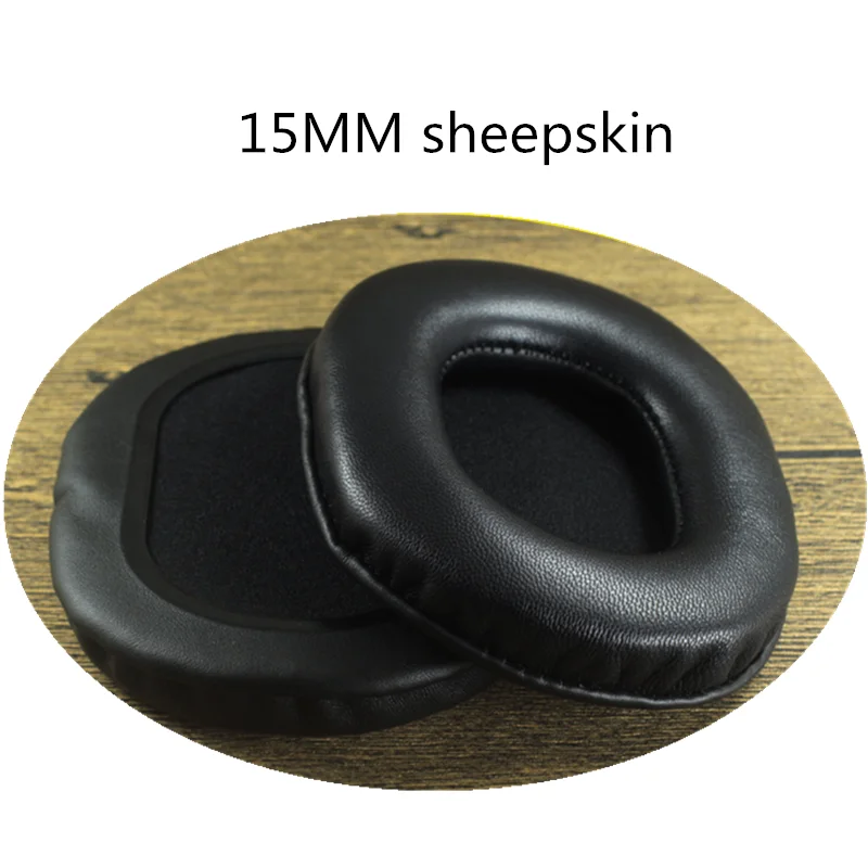 Sheepskin Ear Pads Oval 100 X 85MM for Sony FOR Audio Technica ATH M20 M30 M40 M50 M50X M70X MSR7 and More Large Headphone