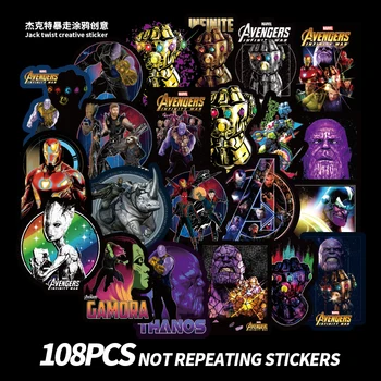 

100 PCS Thanos Waterproof Sticker For Luggage Car Guaitar Skateboard Phone Laptop Bicycle Stickers