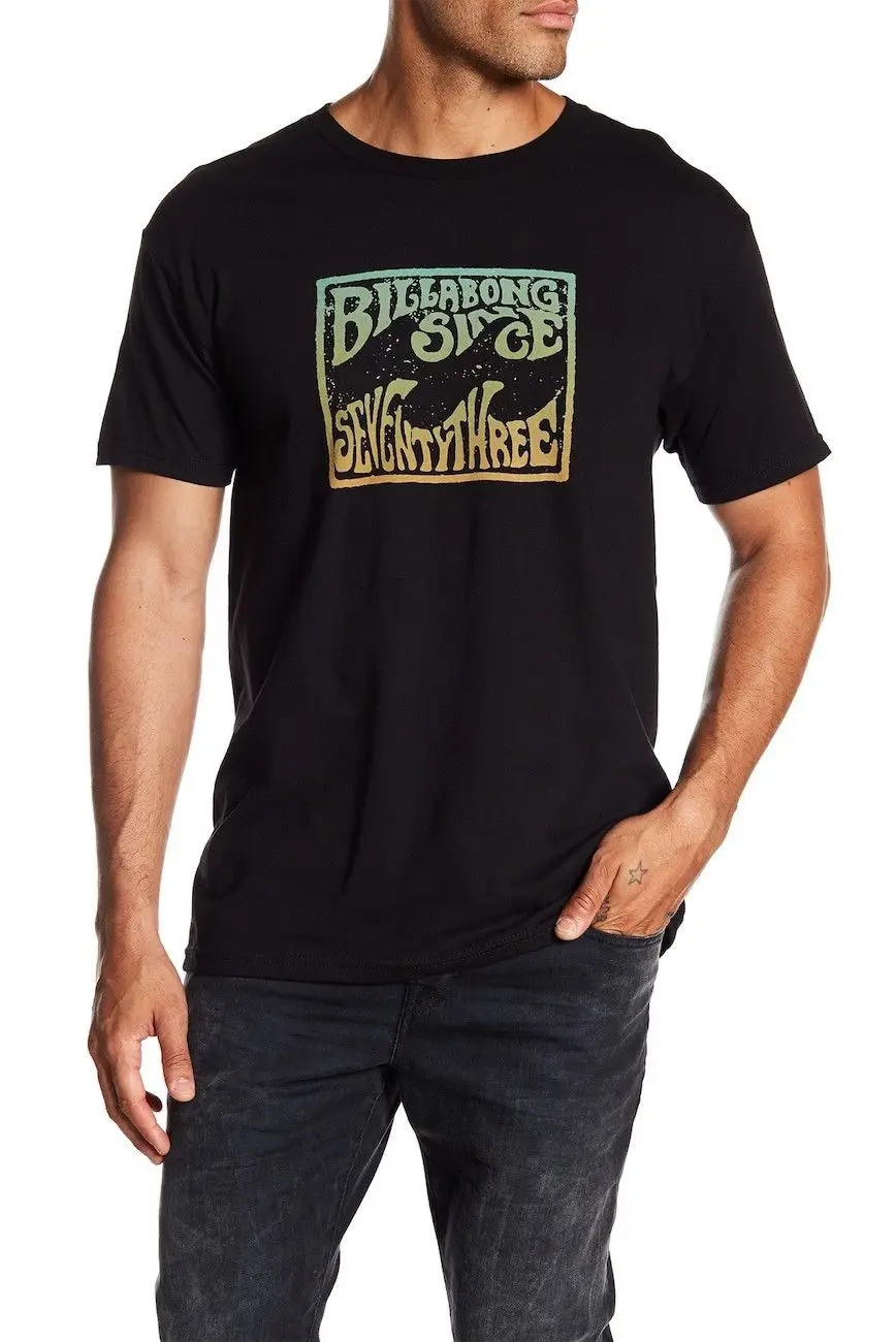 

Billa Bong Men'S Surf Tee T-Shirt Short Sleeve Black Rasta Sunshine Logo Unisex Size S-3XL
