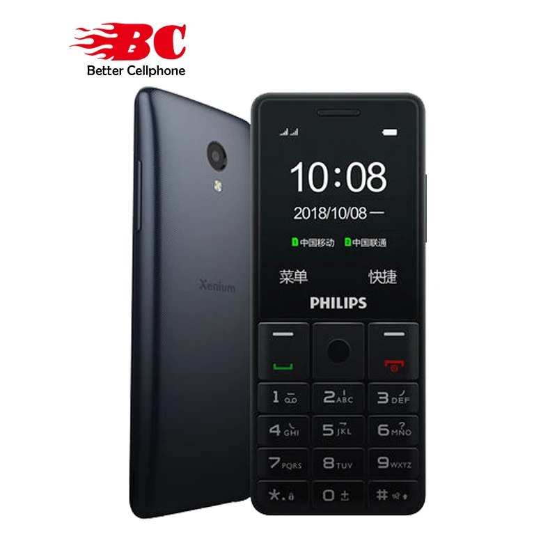 

Original Philips E279 2.4 inch 1600mAh battery single camera FM Radio support memory card Dual SIM 2G Old man keyboard phone