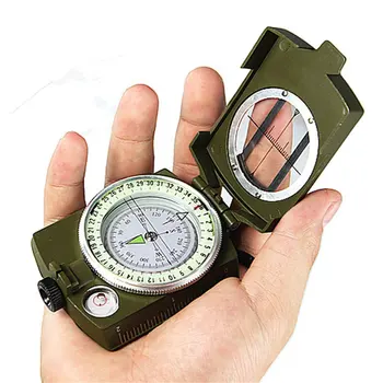 

American Metal Compass North High-End Folding Military Standard Military Fan K4580 Multi-Function Luminous Compass
