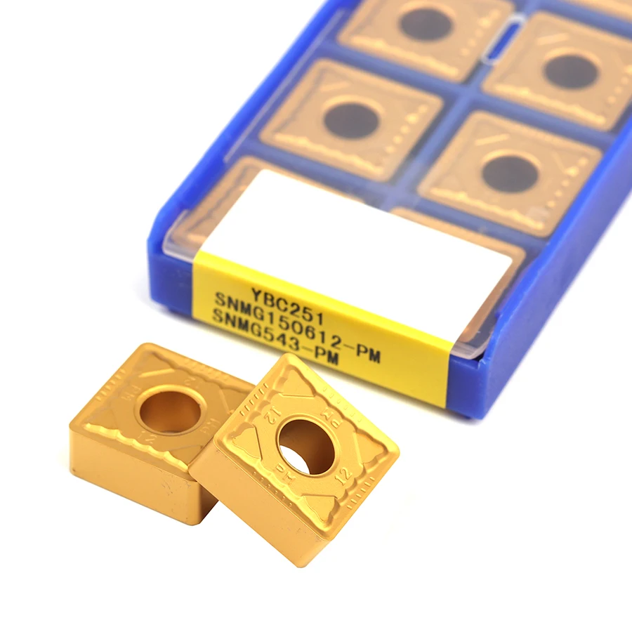 Токарные ножи SNMG150608 PM SNMG190612-DR SNMG150612-DM YBC251/YBC252 для токарного станка с ЧПУ, новые, оригинальные, высококачественные вставки из твердого сплава