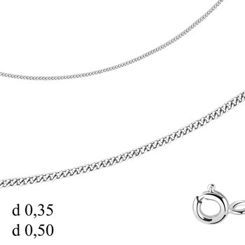 

AQUAMARINE chain without inserts, silver 925