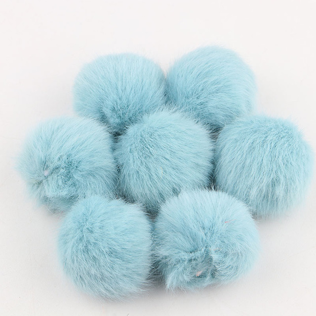 Pom Ball 25mm 35mm Imitation Fur Mink Pompoms 2.5cm 3.5cm Lovely Fluffy Pompon DIY For Garment Scarves Sewing Supplies