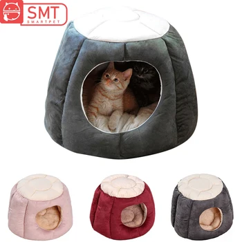 

Winter Warm Cat House Dog Kennel Pet Nest Cat Sleeping Bag Deep Sleep Semi-Closed Cat Tent Cat Bed Pets Home Cave Supplies
