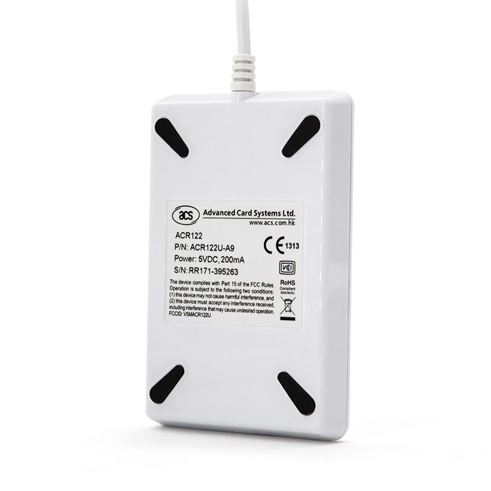 NFC ACR122U RFID считыватель смарт-карт Писатель Копир Дубликатор перезаписываемые карточки Clone13.56mhz ISO/IEC с 5 ключами+ 5 карт
