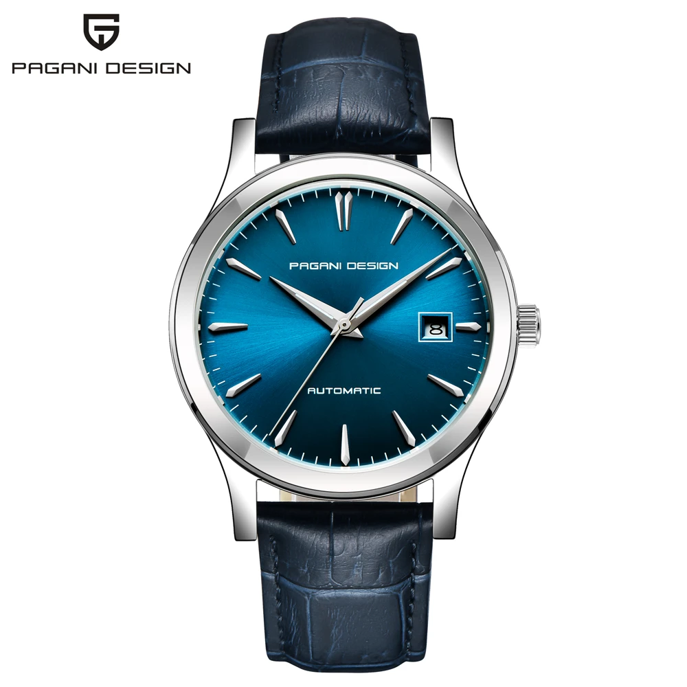 2021 New PAGANI DESIGN Luxury Men Mechanical Watches Business 100m Waterproof Clock Genuine Leather Automatic Watch Reloj Hombre 