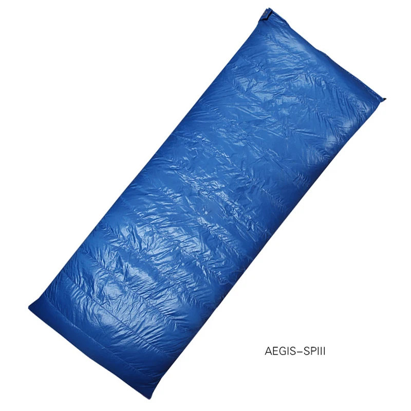 Rectangle Blue Sleeping Bag Ultra-light Envelope type White Duck Down Camping Hiking Outdoor Sleeping Bag