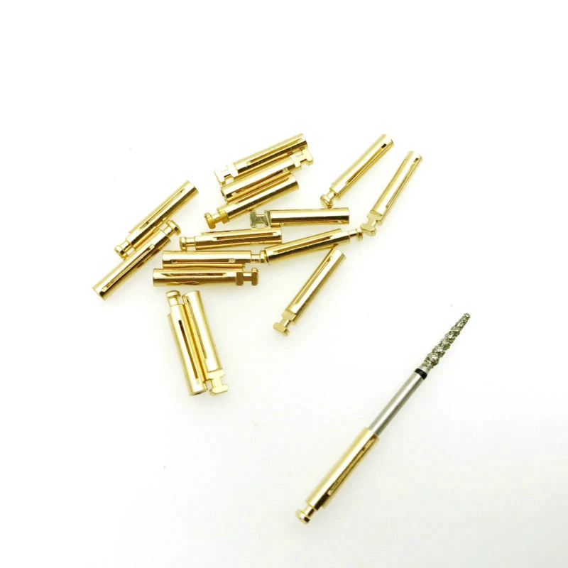 Adaptador de cabezales dentales FG, convertidor de contraángulo de alta velocidad a baja velocidad de 1,6mm a 2,35mm, 10 Uds.