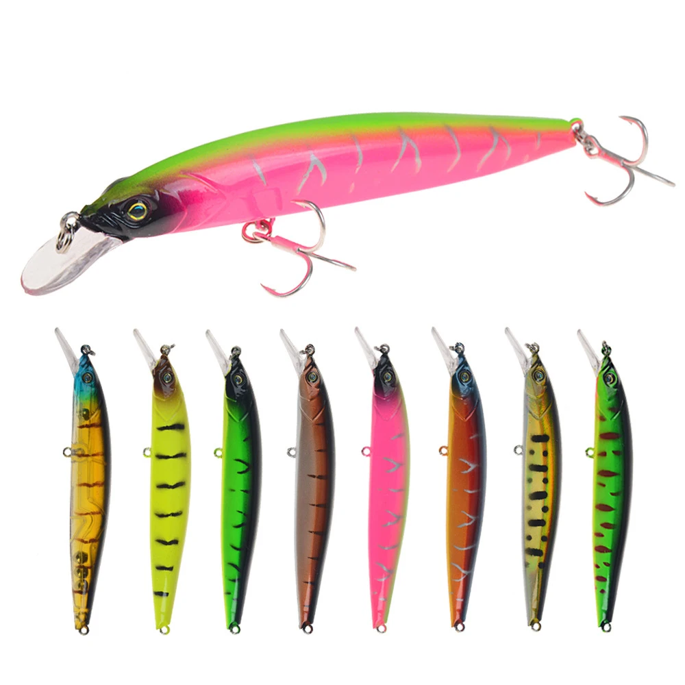 

1PCS Minnow Fishing Lure 125mm 12g Floating Hard Bait Wobbler Jig Bait Crankbait Carp Striped bass Pesca Fishing tackle SwimBait