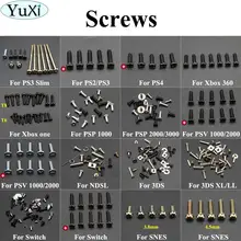  YuXi Head Screws Replacement For Sony for PS4 3 2 for Xbox one/360 for PSP for 3DS XL/LL for Nintend Switch Controller Screw Kit 