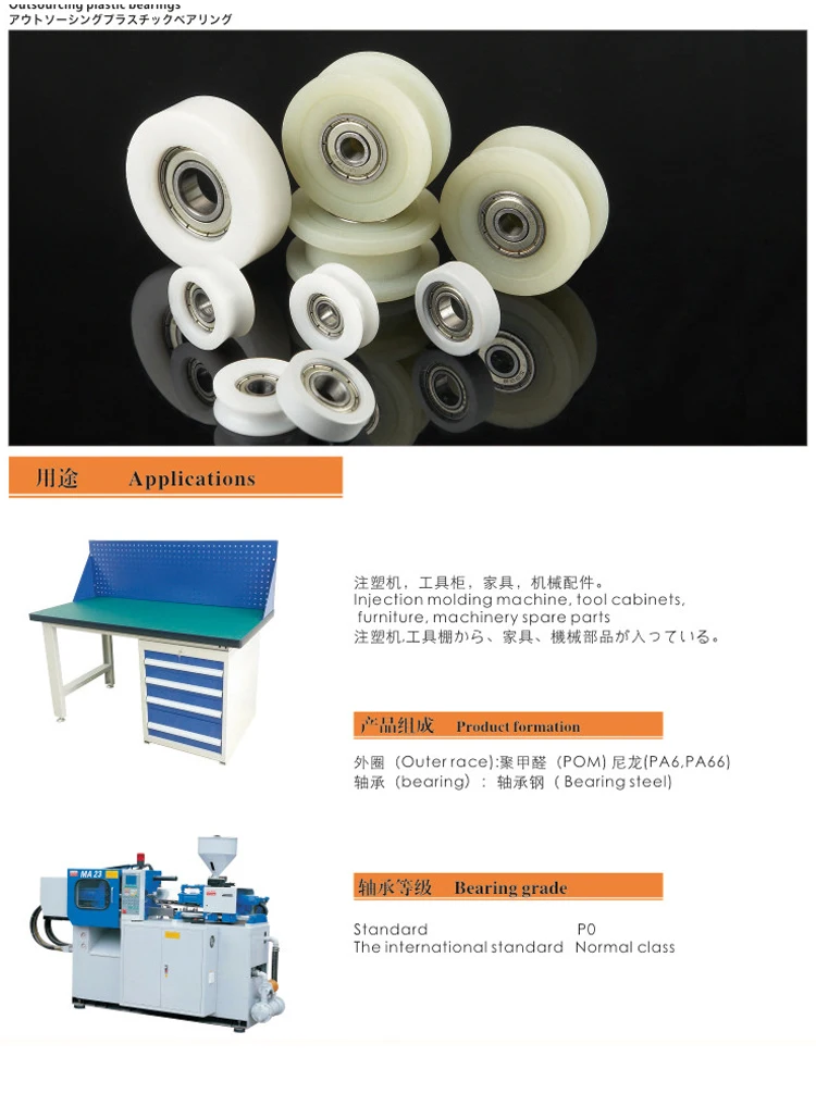 para remo BSR62840-10 Rower roda, máquina de remo, 8x40x10mm, OD 40mm