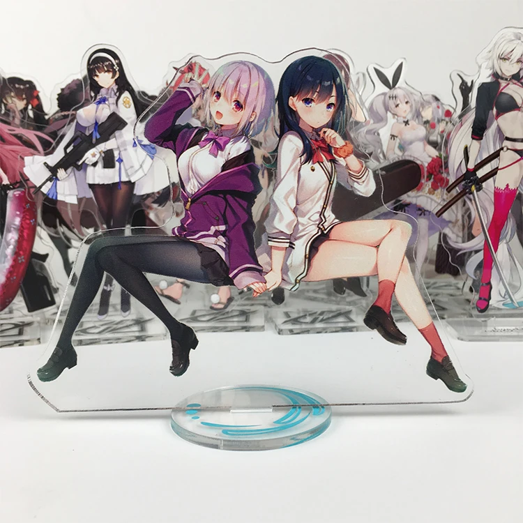 Stand Figure Japanese Anime SSSS.GRIDMAN Shinjo Akane Takarada Rikka Cosplay Acrylic Desktop Model Display Charm Decor Toy Gifts elvira costume Cosplay Costumes