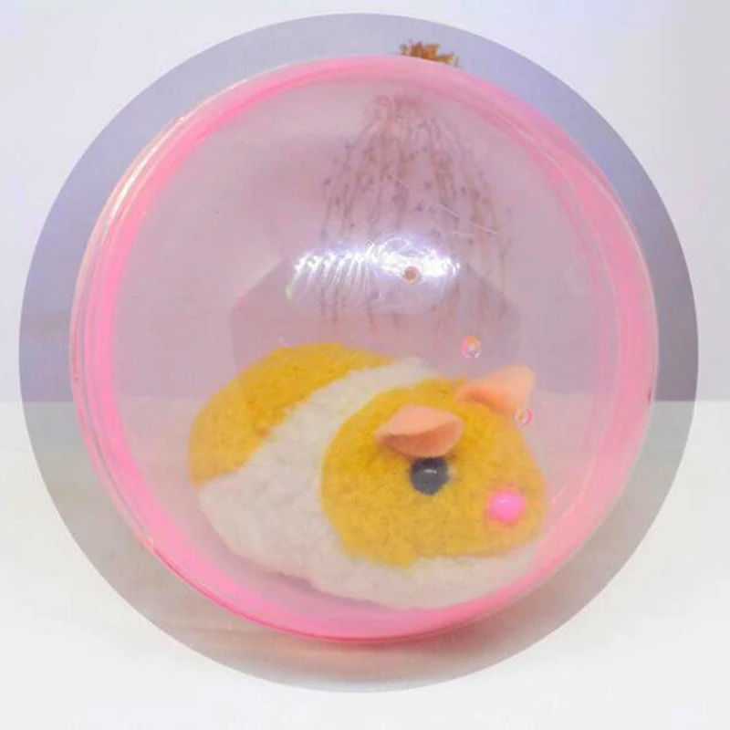 Бегущий хомяк электрическая Мышь Крыса бегущая в мяч кошка забавная плюшевая кавайная игрушка Детские игрушки