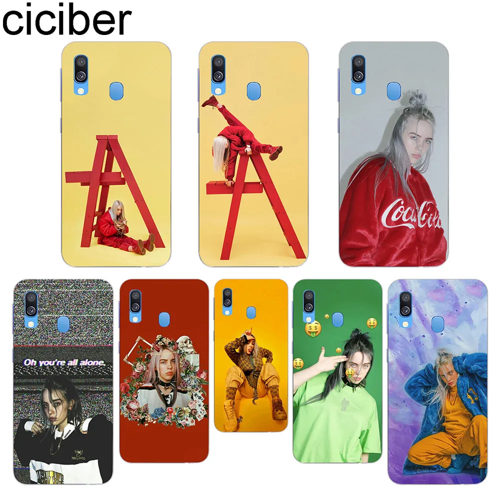 

ciciber Billie Eilish for Samsung A50 A70 A40 Phone Case for Samsung Galaxy A30 A20 A60 A10 A20e A80 Soft Silicone TPU Cover