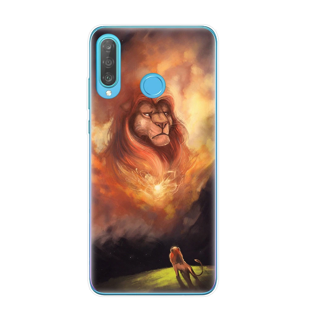 Cartoon Lion King nala simba timon Phone Cases for Huawei P30 P20 Mate 20 Lite Pro P8 P9 P10 Lite Cover Coque Etui fundas