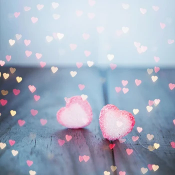 

Laeacco Photo Background Dreamy Love Heart Wooden Board Wedding Party Baby Newborn Portrait Photography Backdrops Photo Studio