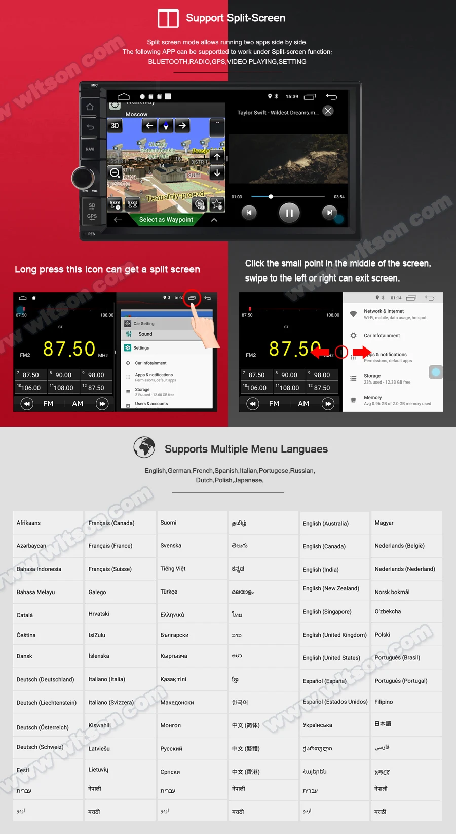 Clearance 7" Android 9.0 OS 2 Din Car Multimedia Two Din Car Navigation GPS Double Din Car Radio with Built-in Digital Signal Processor 4
