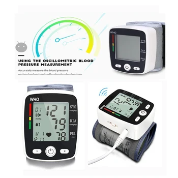 

Voice Automatic Digital Blood Pressure Monitor Upper Arm Tonometer Portable Blood pressure meter Automatic Sphygmomanometer