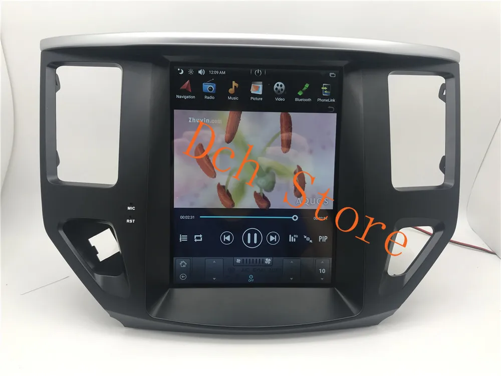 Вертикальный автомобильный DVD плеер 10 4 дюйма в стиле tesla Android 9 0 GPS навигация для