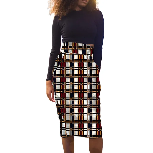 Vwaire African Pencil Skirt