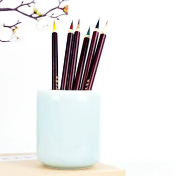 

8pcs/let Calligraphy Brushes Excellent Quality Hook Line Pen Traditional Small Regular Script Writing Painting Brush Pen