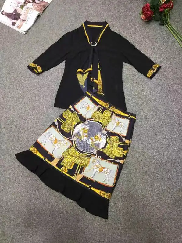AH11453, модные женские комплекты,, Подиумные, Роскошные, известный бренд, Европейский дизайн, вечерние, стильная женская одежда