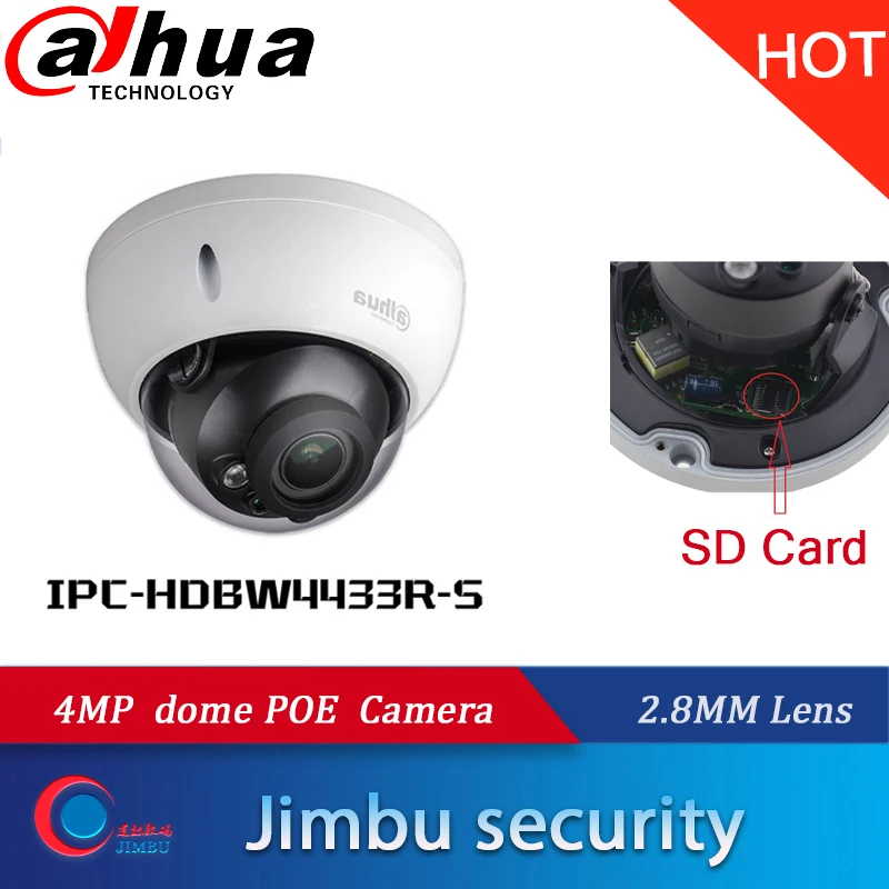 Cena Dahua IPC HDBW4433R S IPC kamera 4MP POE H.265 zastąpić IPC HDBW4431R S sieci IR30M cctv pamięć micro sd 128G WDR ONVIF