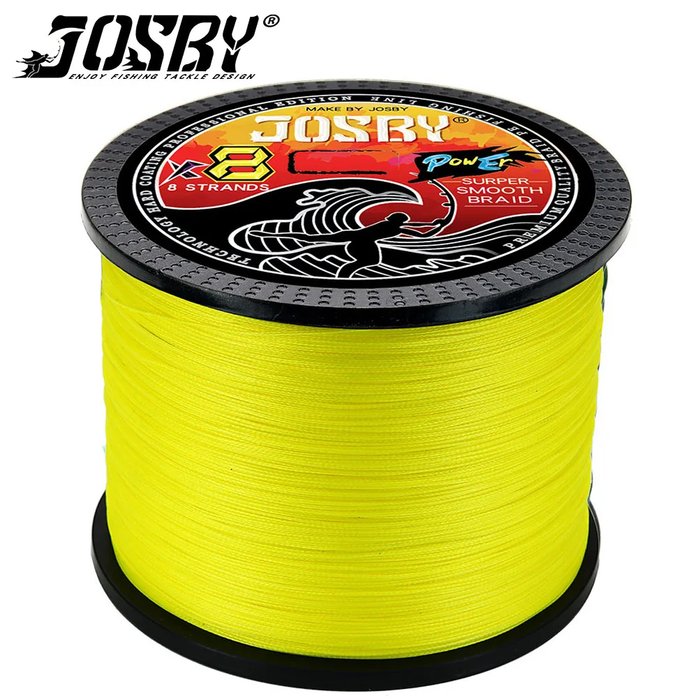 

JOSBY 8 Strands 4 Braided Fishing Line Multifilament 200M 300M 500M 1000M Carp Japanese Weave Cord Accessories 100% PE Wire