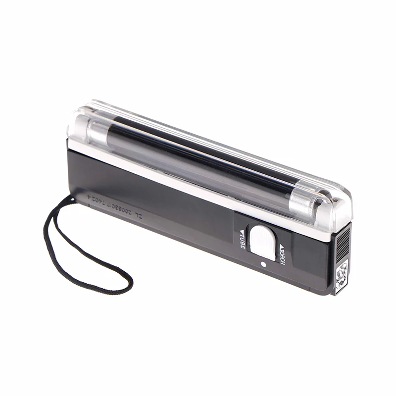 2in1 6V Battery Blacklight UV Ultraviolet Lamp Money Detector Portable Torch 