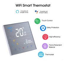 WiFi термостат умный термостат для нагрева воды полы газовый котел контроль температуры Лер Голосовое управление с Google Home