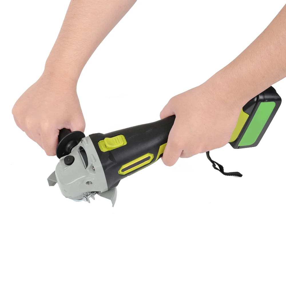 8000rpm Cordless Angle Grinder Brushless Polisher Grinding Metal Cutter 8000mAh Li-ion Battery Rechargeable Power Tool
