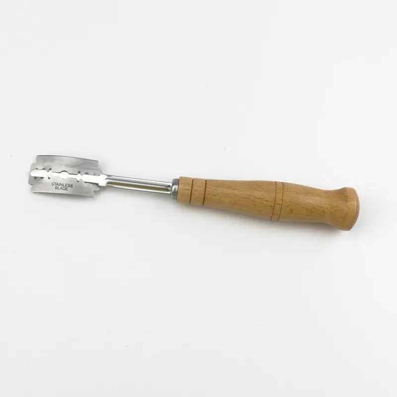 304 Stainless Steel Bread Dough Evening Knife Bread Trimming Knife Dough Score Tool with 5 Blades And 1 Leather Case