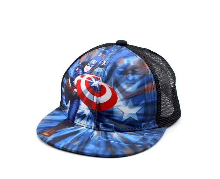 Бейсболка детская, Капитан Америка gorros, детская шапка, хип-хоп, Детские бейсболки, шапки для мальчиков и девочек, черная полосатая Кепка, 50-54 см, F892