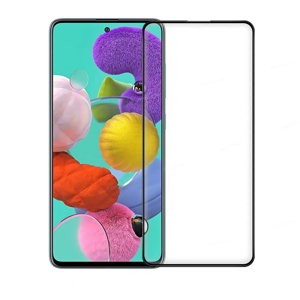 Закаленное стекло с полным покрытием для Samsung Galaxy A71 защитное пленка A51 A70