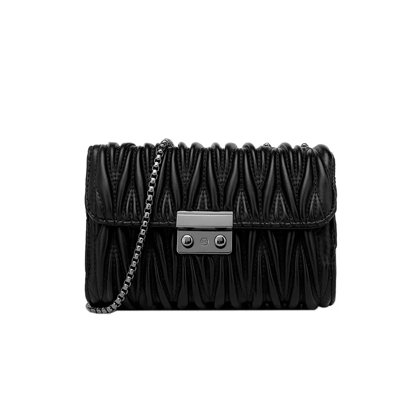 

Non-mainstream Bag Women's Sense of Design 2020 Autumn And Winter New Style Soft Leather Shoulder Bag Simple Glorious Oblique Sq
