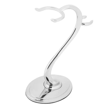 

Razor and Brush Stand,Men Shaving Brush Stand Razor Holder, Portable Alloy Base for Bathroom Countertop