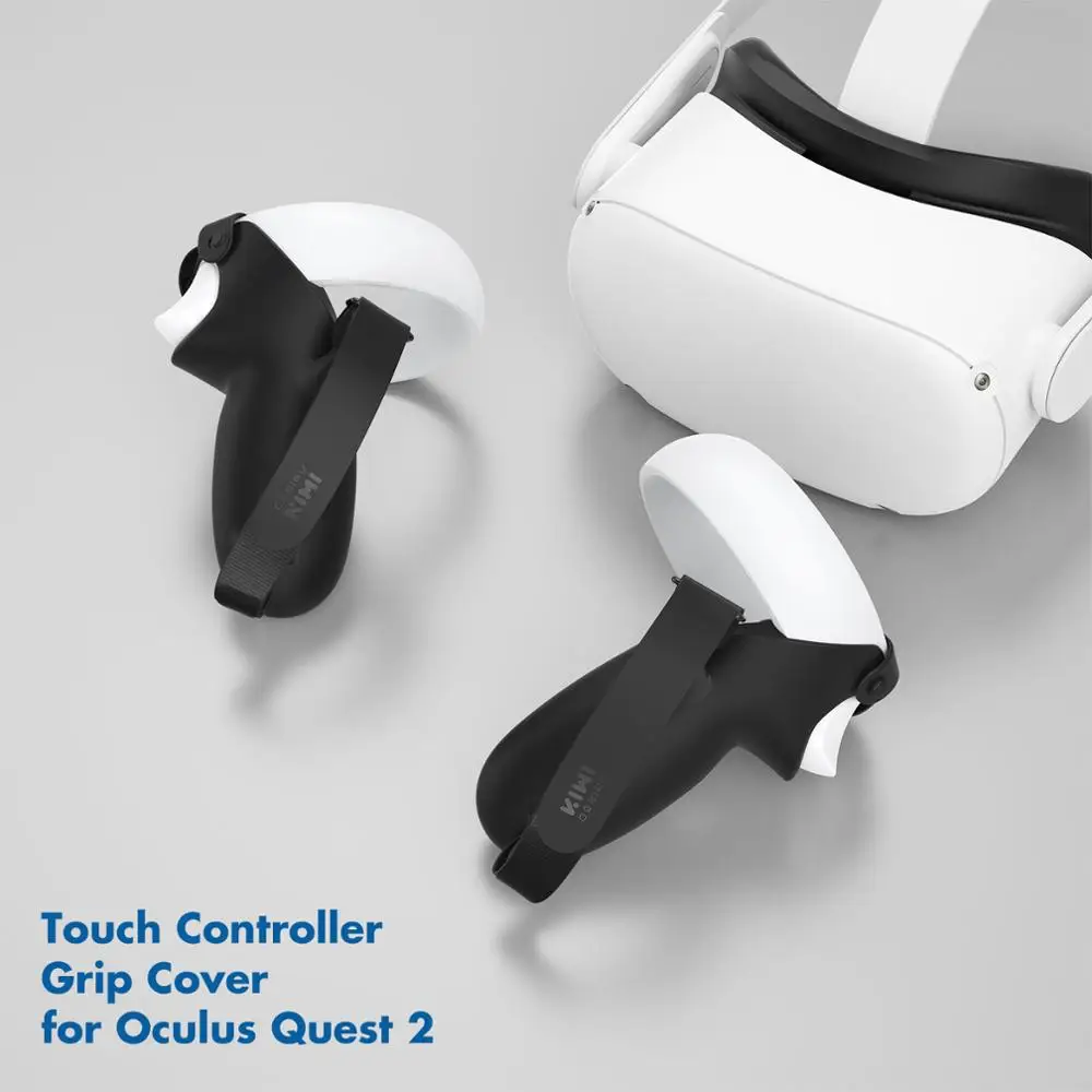 Kiwi Design Grip Cover For Oculus Quest 2 Accessories Touch Controller Grip  Anti-throw Handle Sleeve With Adjustable Hand Strap - Vr/ar Glasses  Accessories - AliExpress