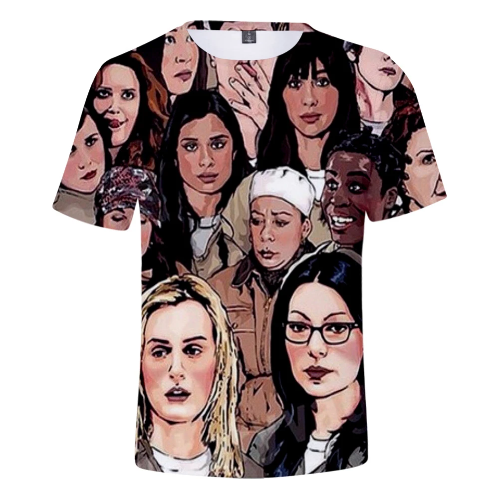 TV Series Orange Is the New Black 3D Print T shirt Men/Women Summer High Quality Hip Hop Short Sleeve Tshirt Cool streetwear Top