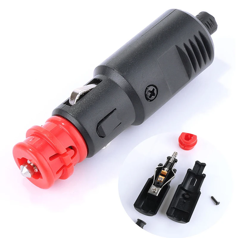 Universal 12V 24V Male Car Cigarette Lighter Socket Plug Connector
